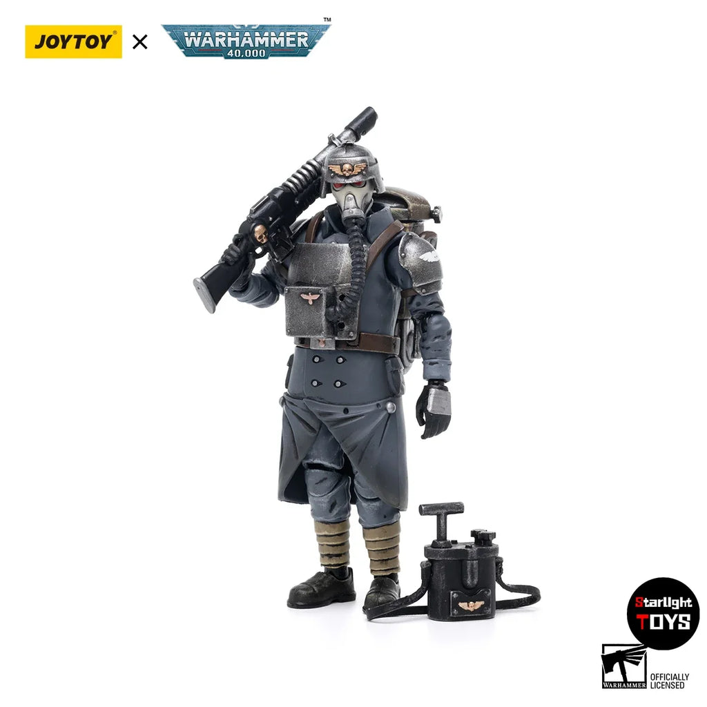 JOYTOY 1/18 Action Figure Warhammer 40K Astra Militarum Death Korps of Krieg Veteran Squad Model Toy Gifts