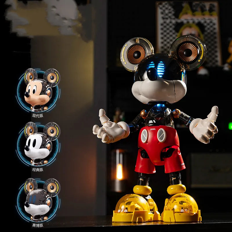 Original Disney Sluban Pleyerid Mickey Donald Duck Anime Figure Model Statue Assembly Toys Desktop Ornament Christmas Gifts