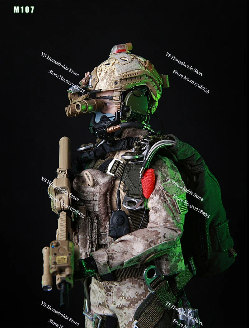 MINITIMES M017 1/6 Scale US Seal Navy Special Force Action Figure Camfoulage Cloth 12" Full Set  Female Soldeir Model Toys