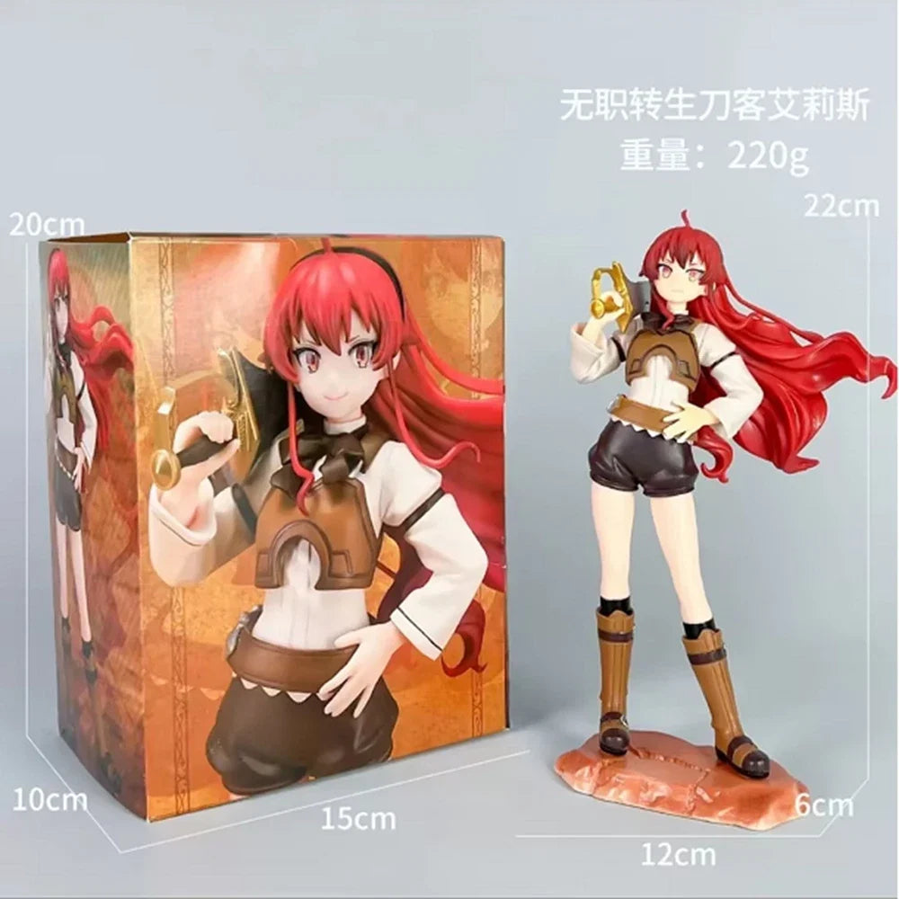 22CM Anime Mushoku Tensei Isekai Ittara Honki Dasu Eris Boreas Greyrat Figure 1/8 Model Toy Gift Action Figure Doll PVC