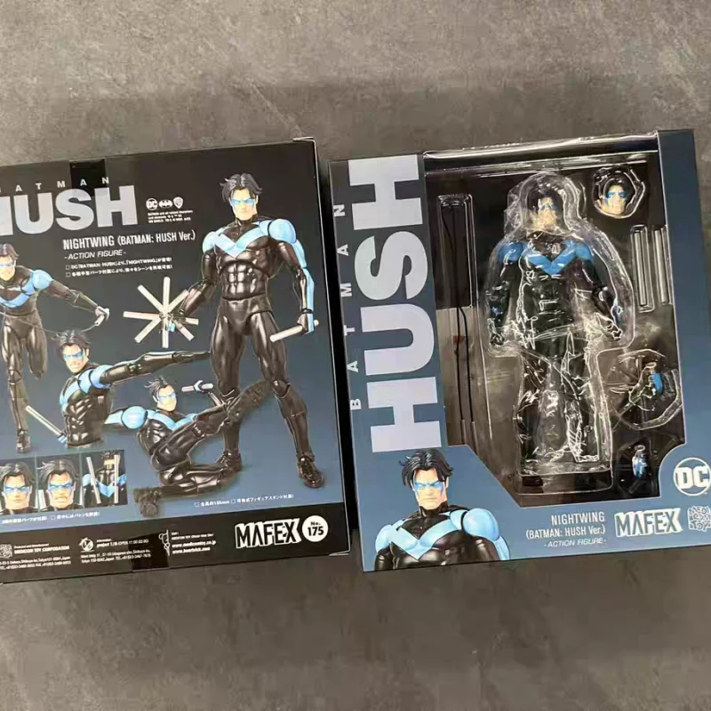 Nuine Medicom Mafex 175 Nightwing Actionfigur 1/12 Maßstab Batman Hush Ver Anime Sammlungs Schreibtisch-Ornament Exquisite Geschenkpuppe