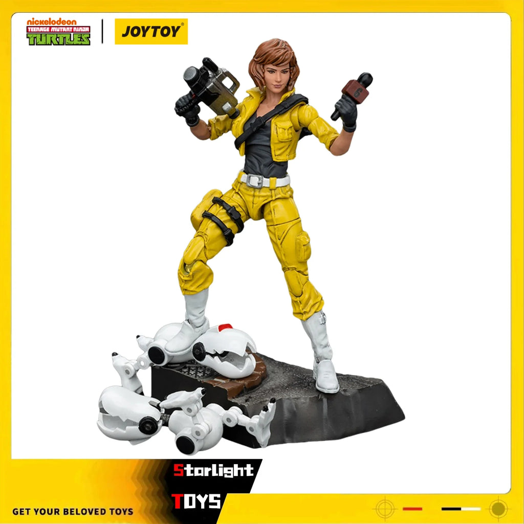 JOYTOY 1/18 Action Figure TMNT April O'Neil Model Toy Gifts