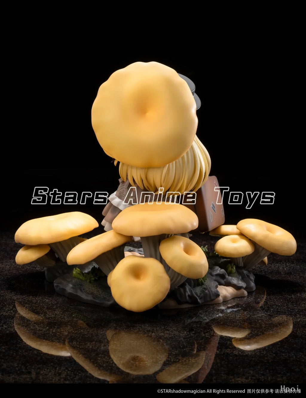 【Pre Sale】Original Reverse Studio Mushroom Girl Series No.3 Golden Top Side Ear 1/1 Ornament Toy Animation Figure