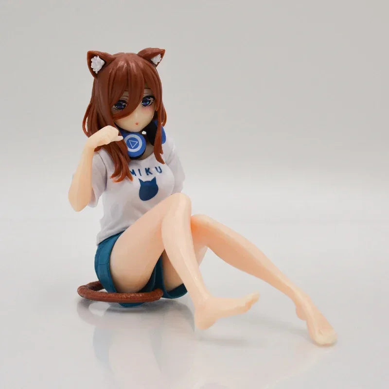 26cm The Quintessential Quintuplets Anime Girl Figure Miku Nakano Action Figure Nino Nakano Figurine Adult Model Doll Toys Gifts