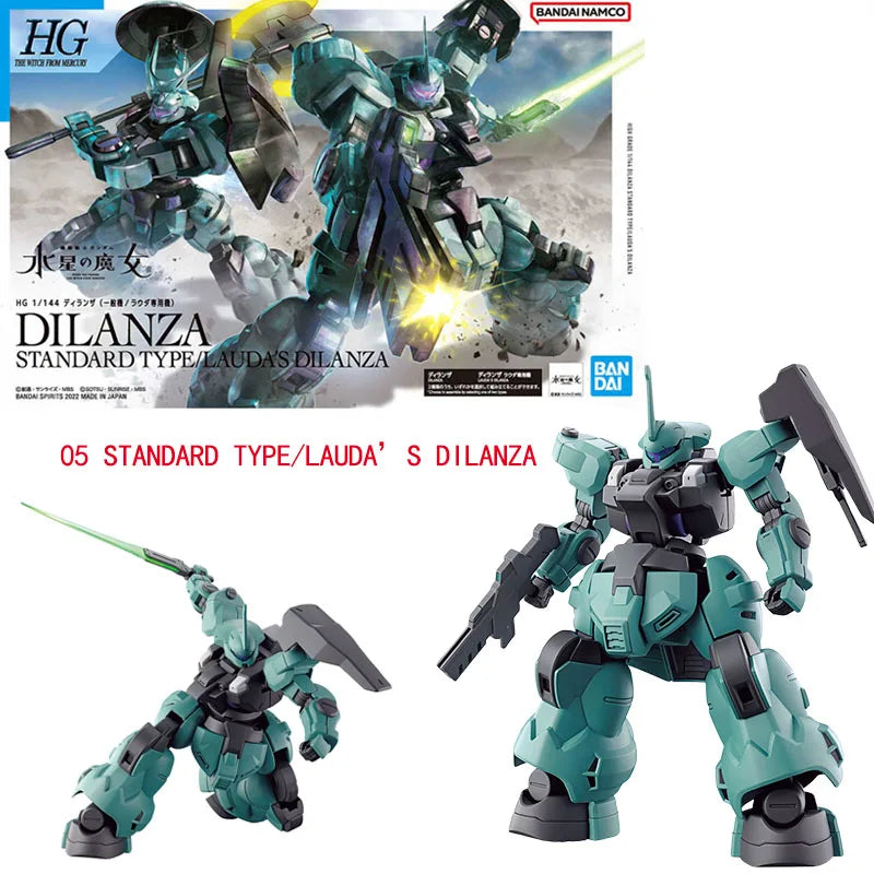 Bandai Genuine HG The Witch From Mercury GUNDAM LFRITH CALIBARN BEGUIR-BEU DARILBALDE ZOWORT HEAVY Anime Assembly Model Toys Kid