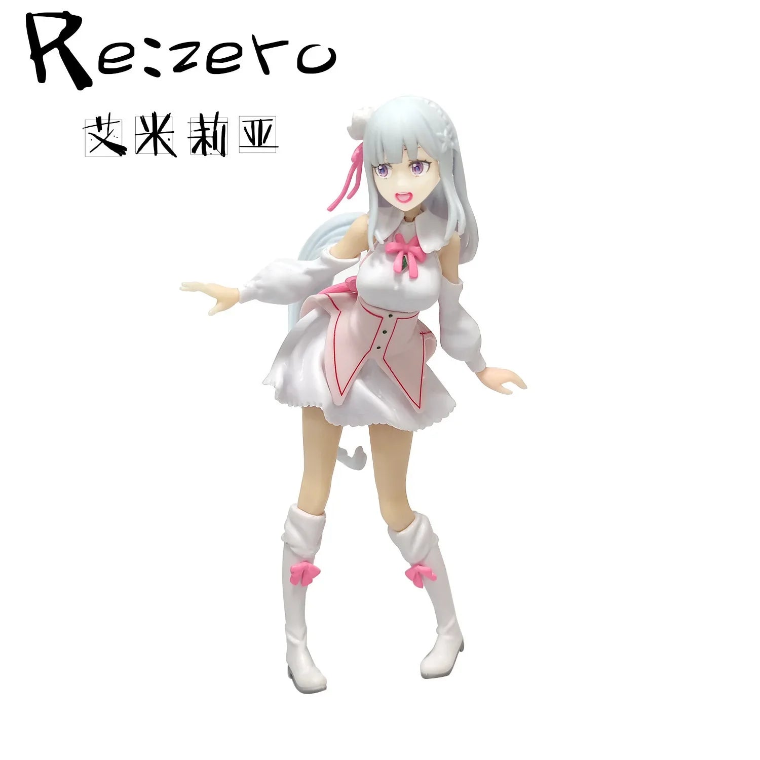 @17cm Re: Zero Starting Life in Another World Anime Figure Emilia Action Figures Kawaii Memory Snow Emilia Collection Model Toys