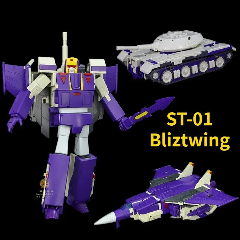 Transformation Star Toy ST01 Robot Tank Fighter ST-01 Three Transformation Warrior St Bliztwing Action Figure Toy