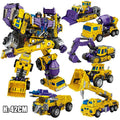NBK 3349 Devastator G1 Transformation Combiner Action Figure Movie Model Deformation Car Robot Scrapper Scavenger For Kids Toys