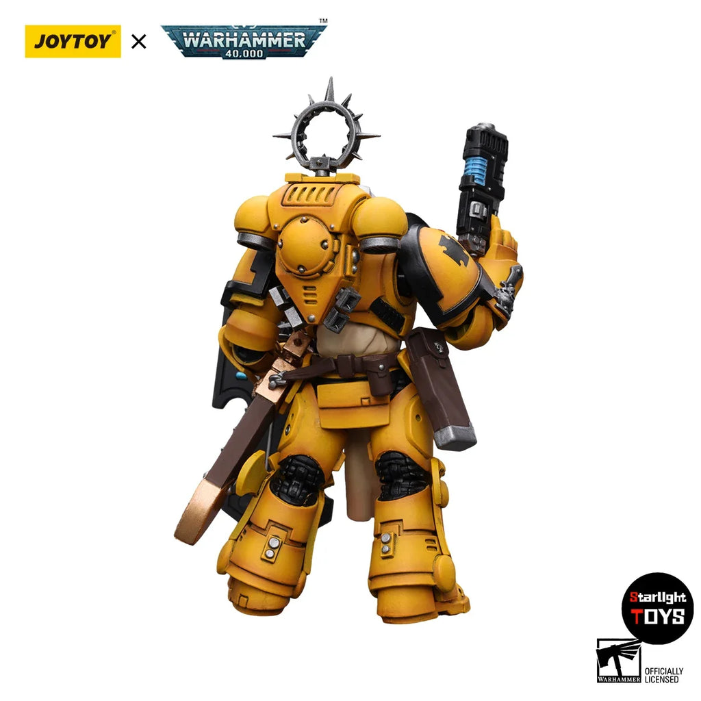 JOYTOY Warhammer 40K Primaris Space Marines Imperial Fists Bladeguard Veteran Model Toy 1/18 Action Figure