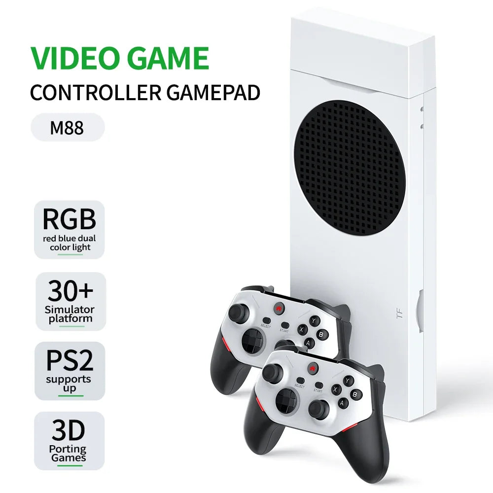 2025 Update Retro Video Game Console M88  Wireless Console Game Stick 4k 20000 Game 128G Portable  for ps2 etc30+simulators