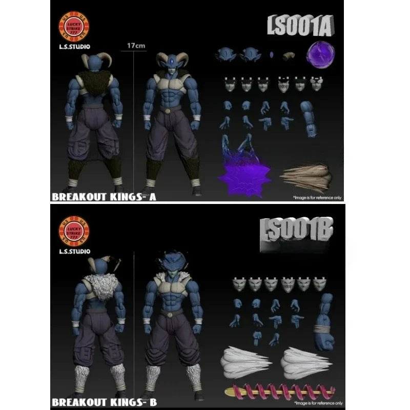 LS L.S.Studio Dragon Ball Super Moro Figure Breakout Kings A B Anime Action Figure Model Children Toy Gift Model