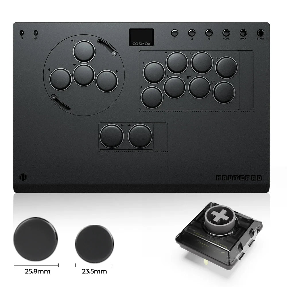 Haute42 X-Move Aluminium Alloy Hitbox Leverless Controller Stickless Fightstick For PC/PS4/PS5 Arcade Game Controller Joystick