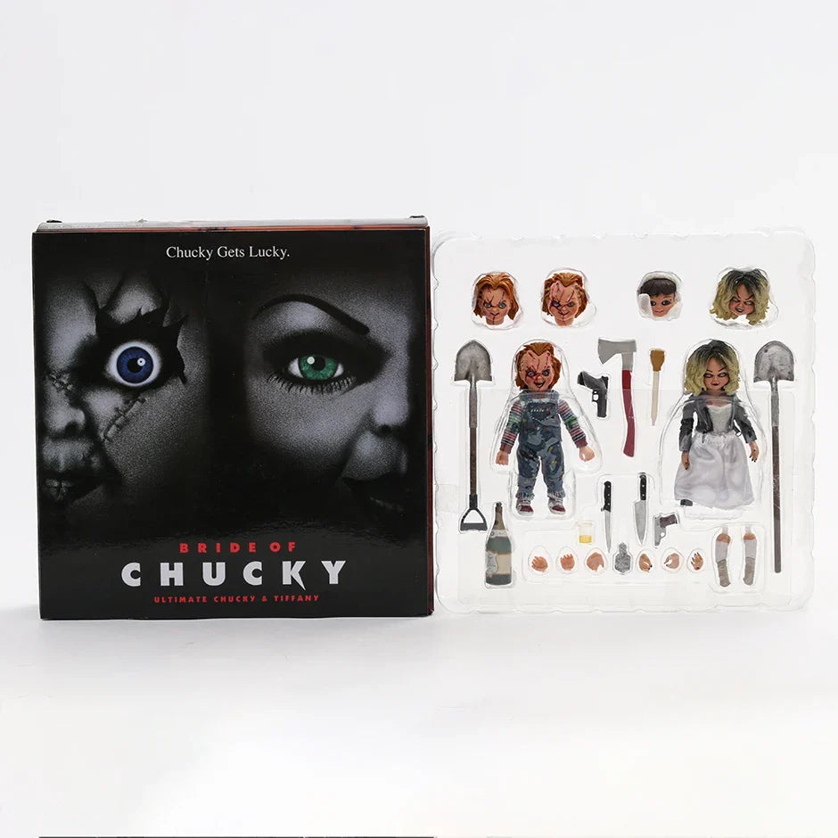 NECA Ultimate Bride of Chucky & Tiffany 7" Horror Action Figure 2-Pack