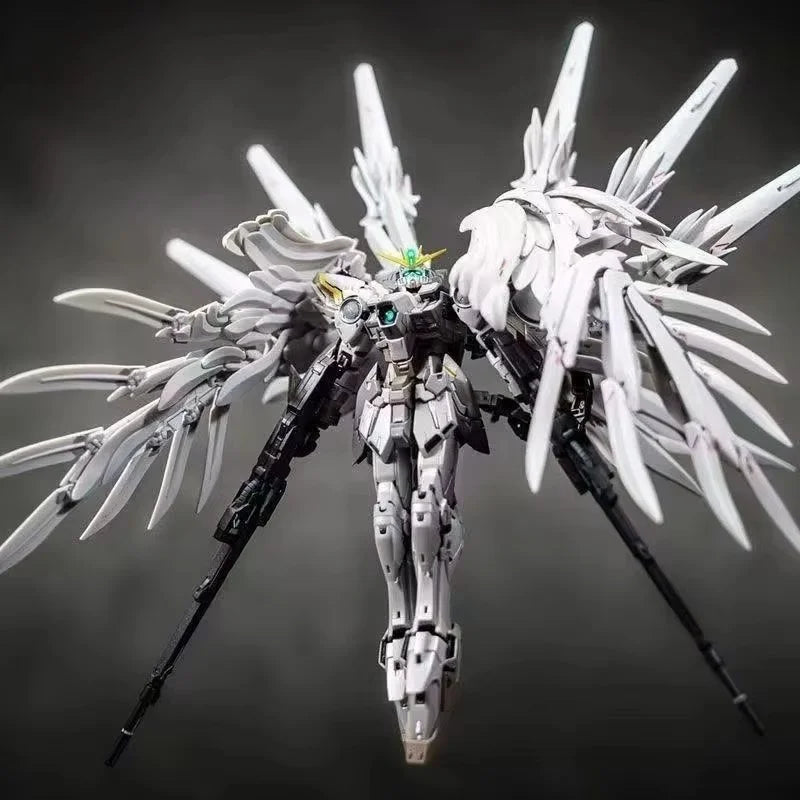 Daban 8827 MG 1/100 Snow White Prelude Customizable Action Figure Wings Assembly Model Kit XXXG-00YSW Plastic Toy for Collectors