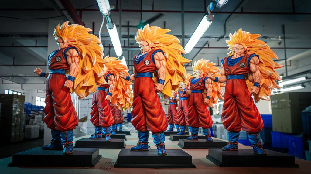 JT Studio Dragon Ball Super Three Goku 54cm Super Large Saiyan Handmade Collectible Ornament Statue Model