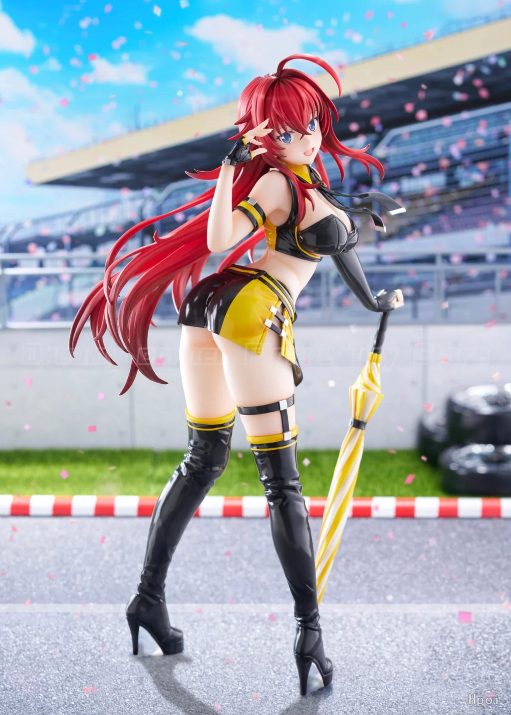 【In Stock】Original GOLDEN HEAD High School D×D HERO Rias Gremory Racing Queen Ver 1/3.5 Scale Figure Model Collection Ornament
