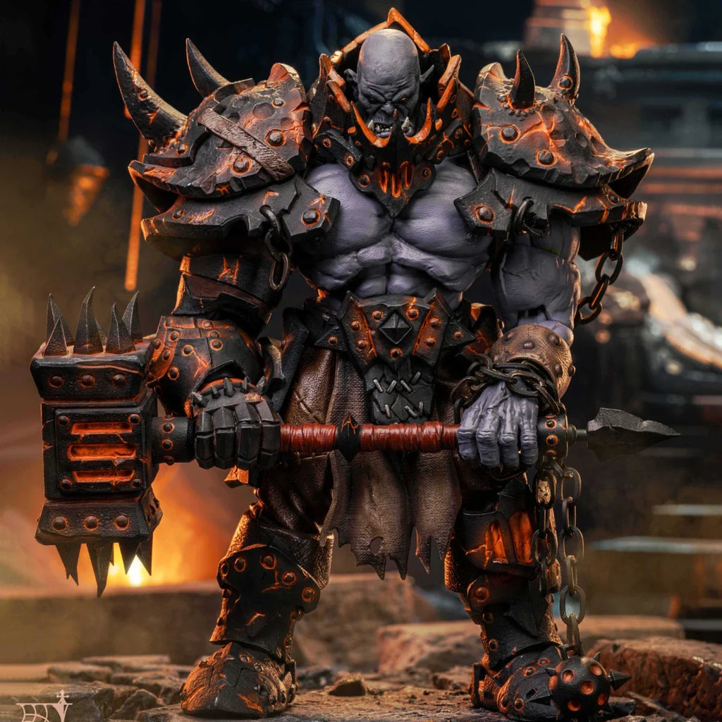 Auf Lager Mithril Action Guardian of The Horde 05 Magma Forgemaster Blackhand 1/10 Actionfiguren Spielzeug Geschenk Kollektion