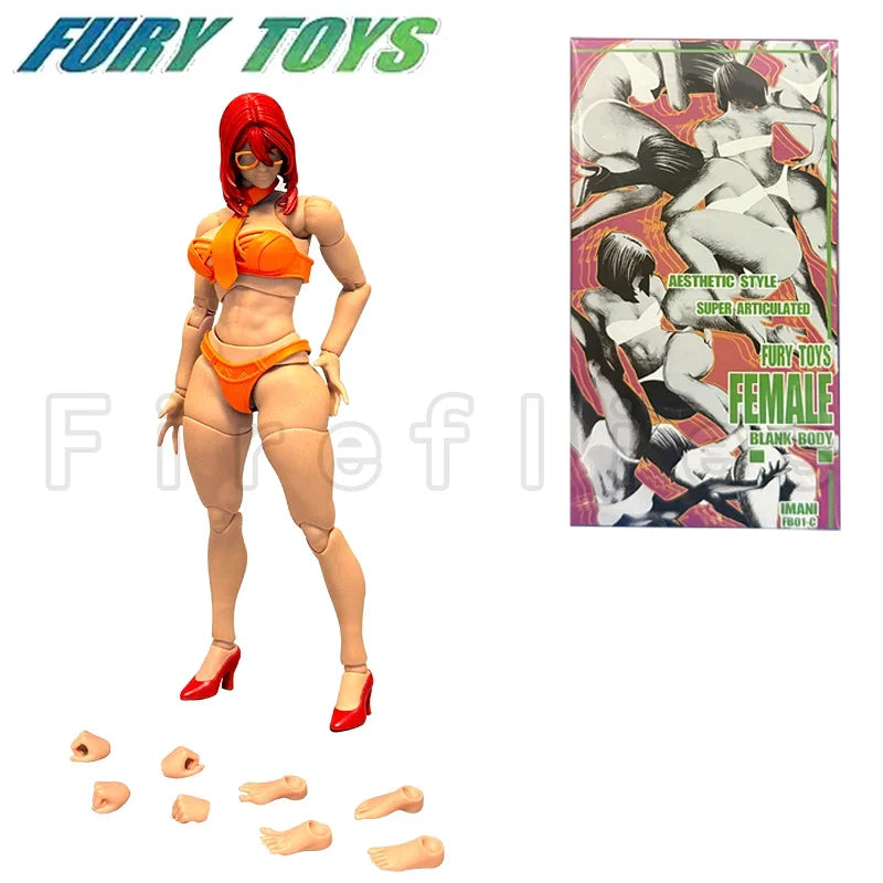 1/12 Fury Toys Action Figure Female Body Figure Valeria Hana Imani Anime Model Toy