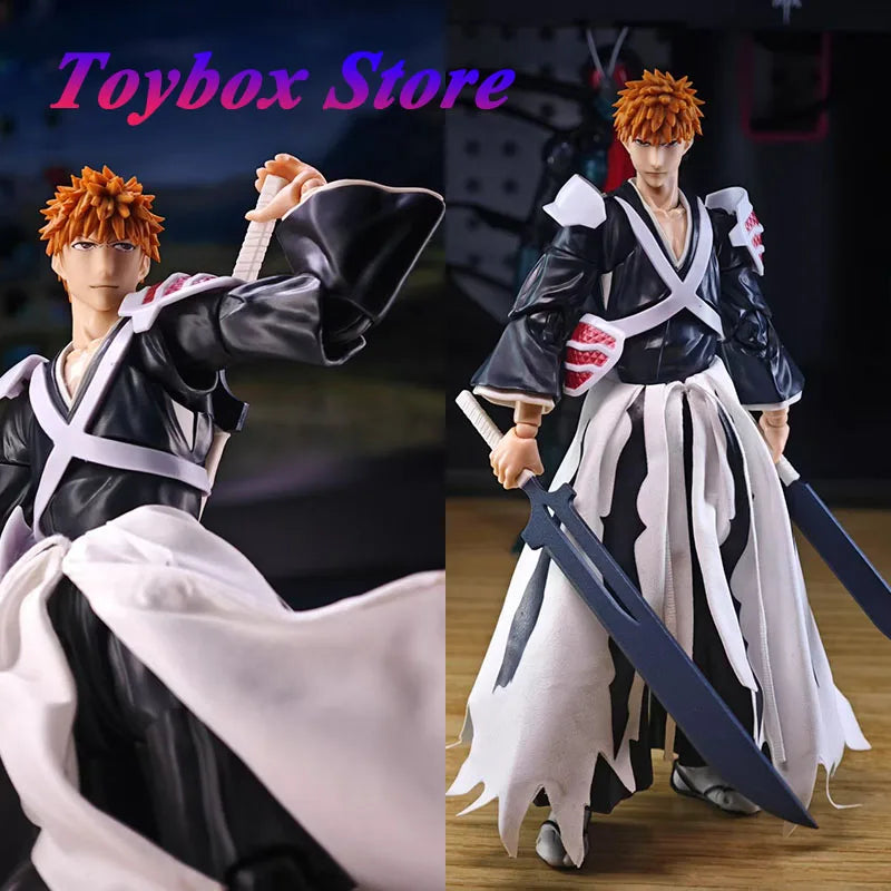 1/12 Scale Kurosaki Ichigo Anime Boy Soldier Mini Hemline Clothes Accessory For Shf 6" Action Figure Body Diy Scene Decoration