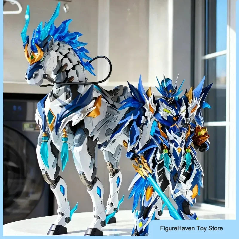 Legend Of Star General 1/10 Zhao Yun Action Figures With Mount Alloy Skeleton Mecha Toy Deco Collectible Assembly Model Kit Gift