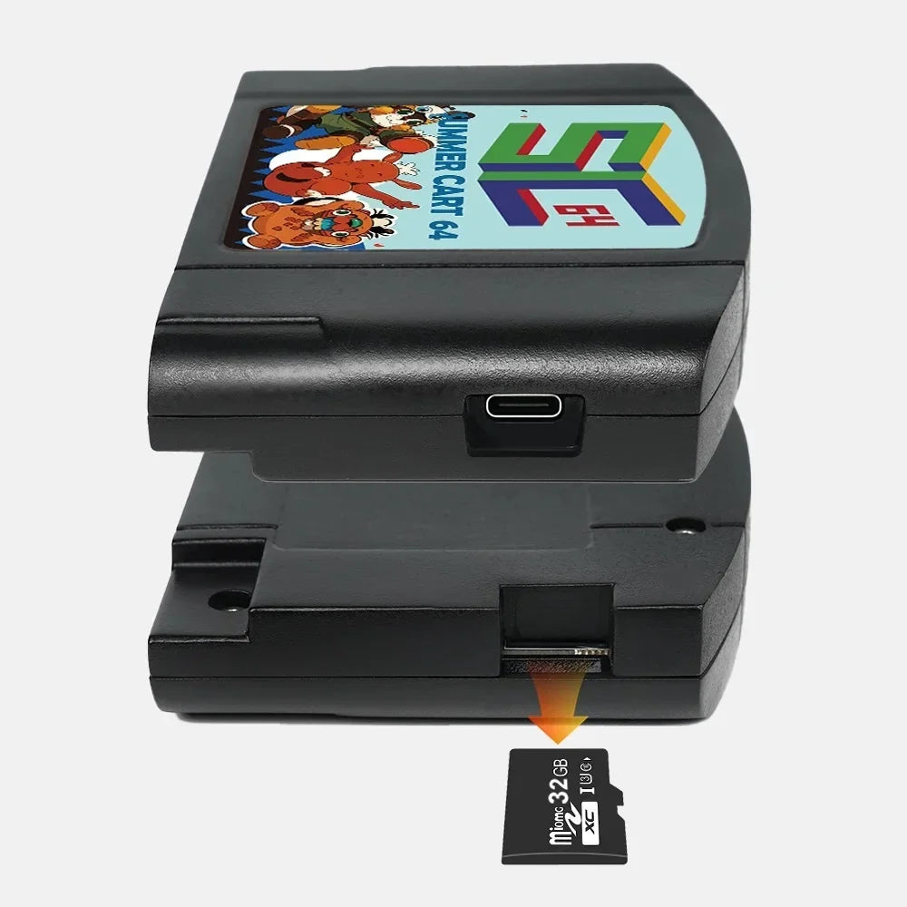 SummerCart64 Game Card For Nintendo 64 Game Cartridge For ED 64 Nintendo N64 Console