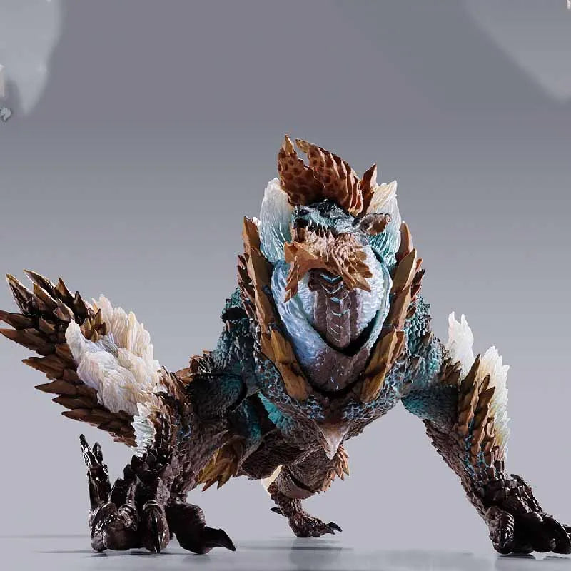 Bandai Original SHM Anime Figure MONSTER HUNTER ZINOGRE 20th Anniversary Edition Action Figure Toys For Boys /Girls