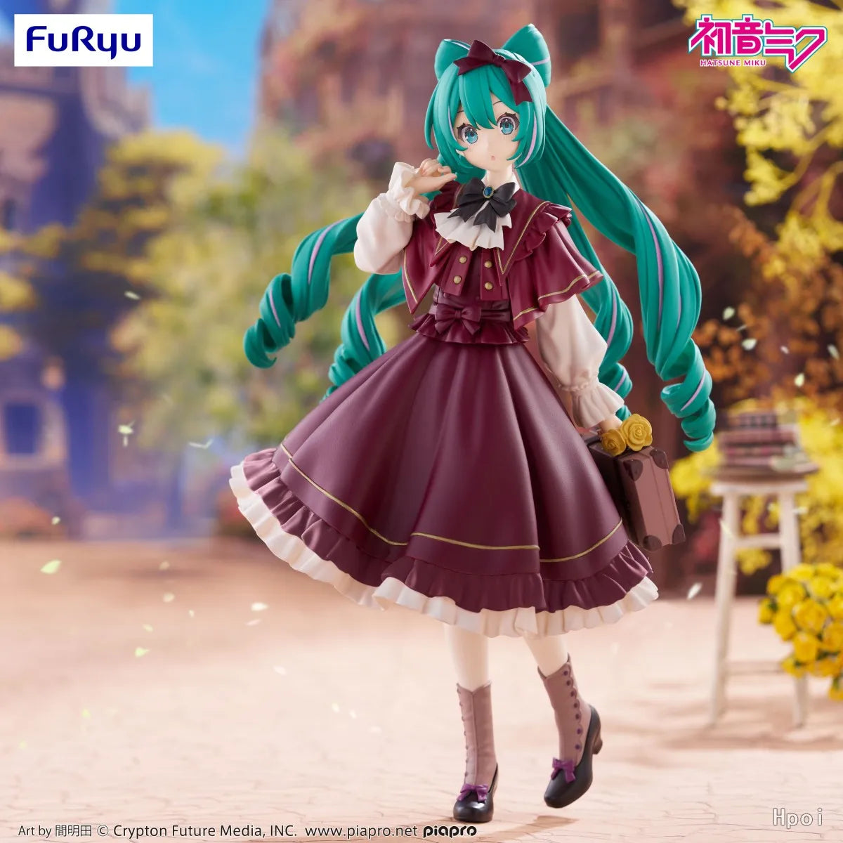 In Stock Original FuRyu Trio-Try-iT Piapro Hatsune Miku 19cm Classical Retro Anime Statue Figure Collection Dolls