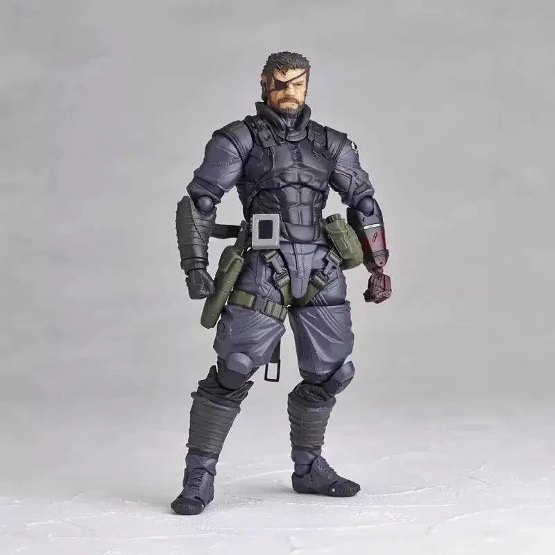 Kaiyodo Metal Gear Solid V Snake Articulated Joints Moveable Action Figure Revoltech The Phantom Pain Snake Figurine Model Toys