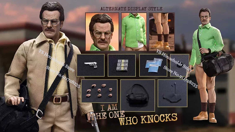 Manipple Studio M087 1/12 Breaking Bad Old White Stoff Actionfigur I Am The One Who Knocks Szenenornament 6 Zoll Soldat Modell