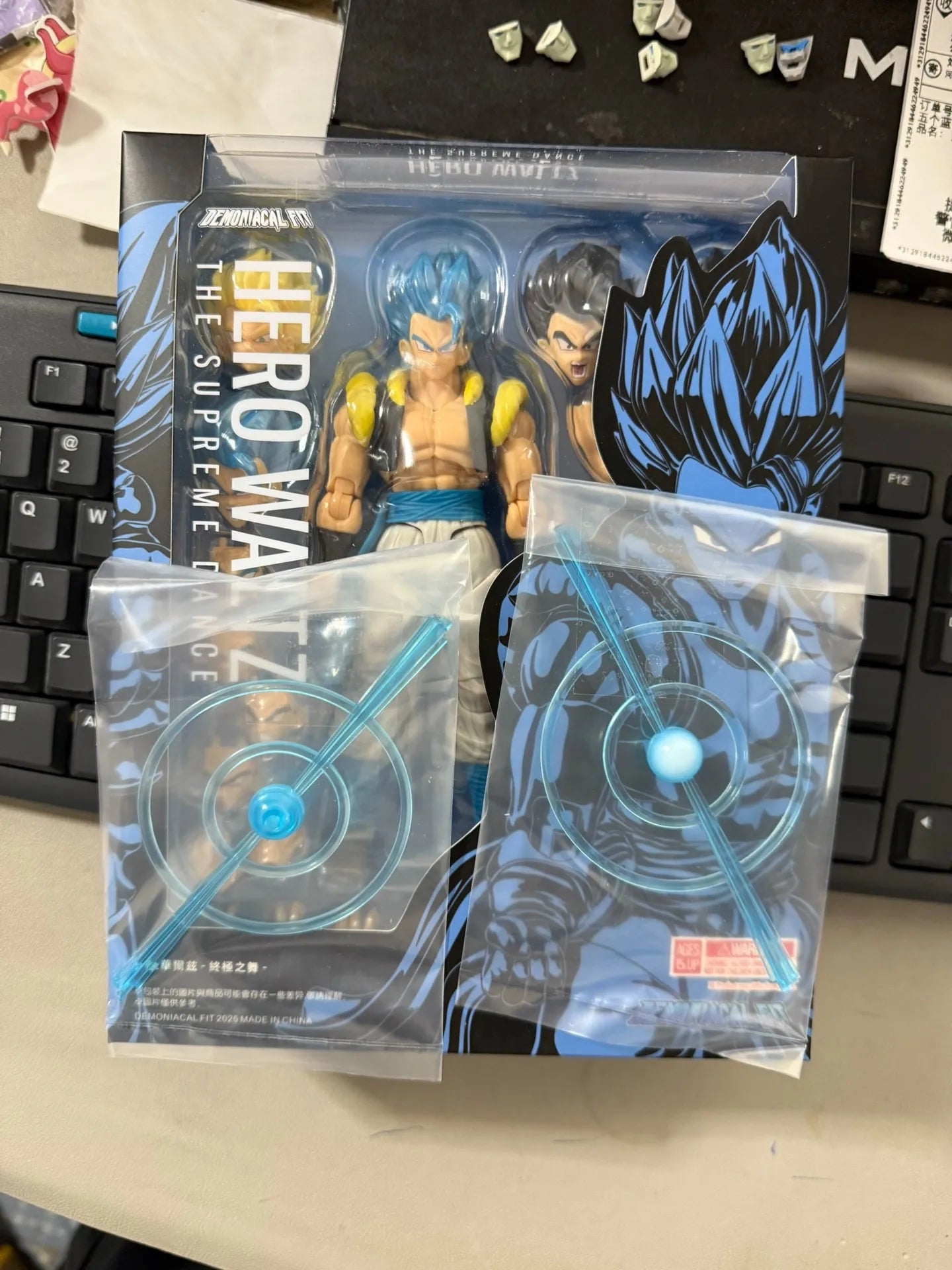  Demoniacal Fit Gogeta Figure Dragon Ball Z Super Saiyan Blue Gogeta Hero Waltz The Supreme Dance Anime Action Figure model Toy
