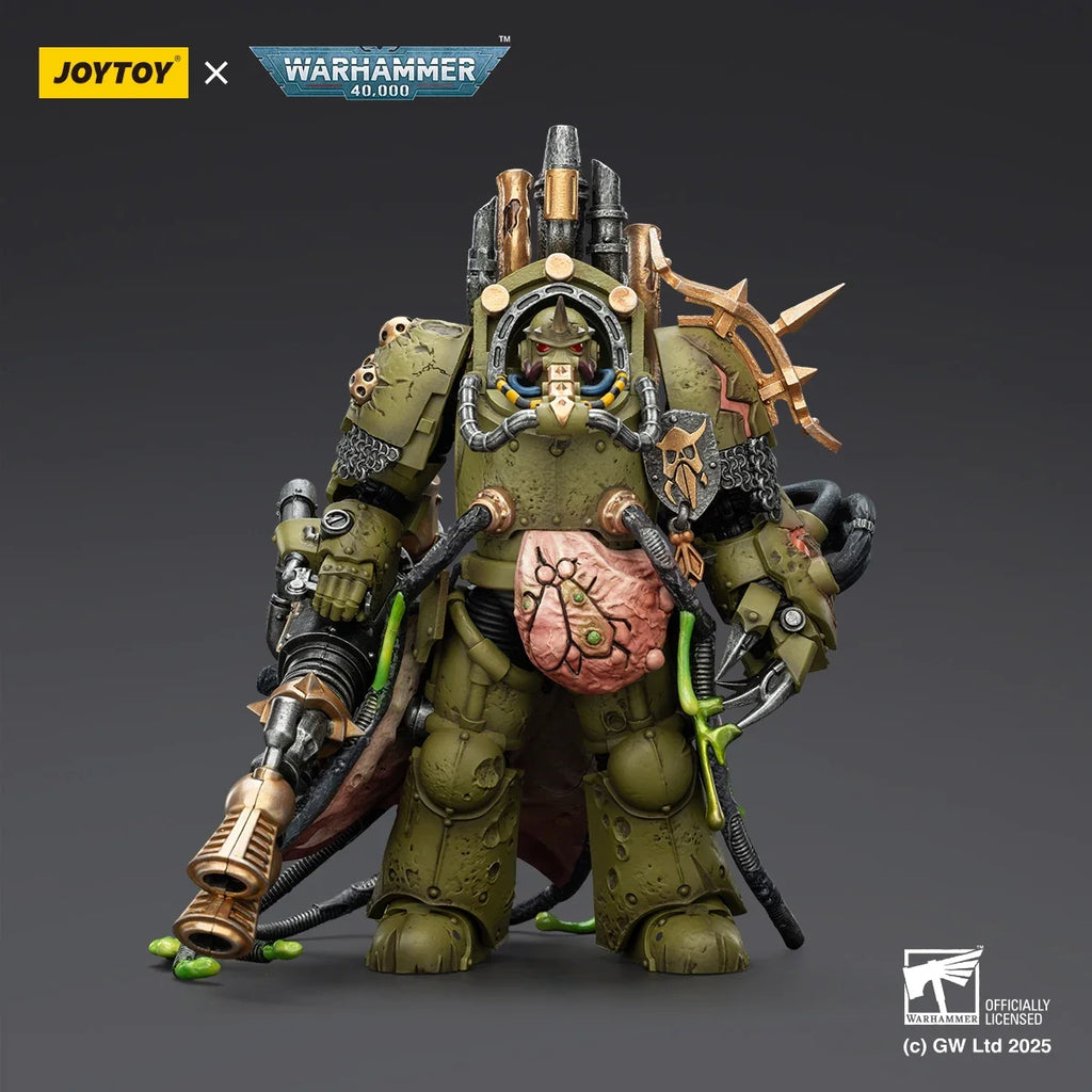 JOYTOY Warhammer 40K 1/18 Scale Death Guard Lord of Virulence Foul Blightspawn Action Figure Model Dolls Toys for Collection
