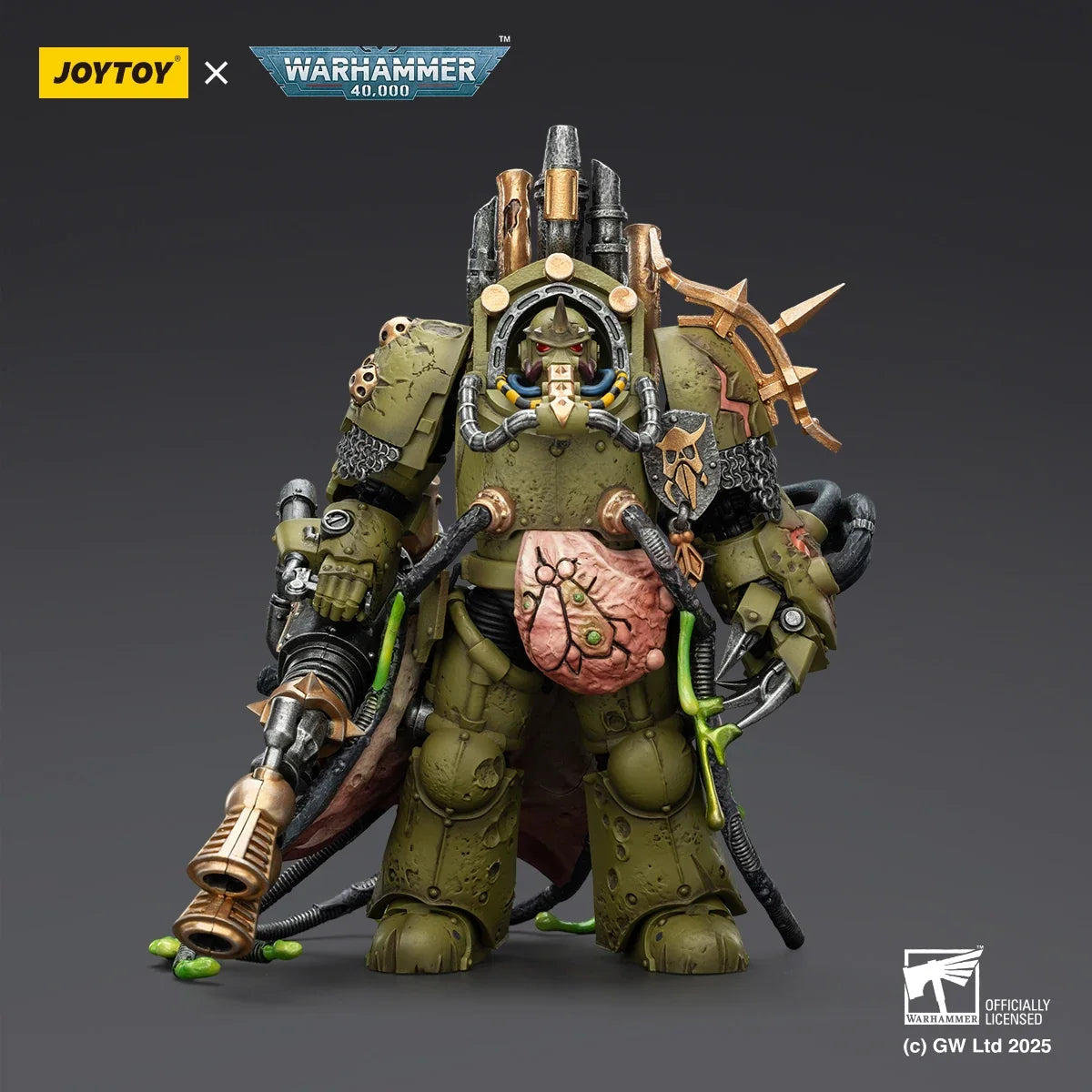 JOYTOY Warhammer 40K 1/18 Scale Death Guard Lord of Virulence Foul Blightspawn Action Figure Model Dolls Toys for Collection