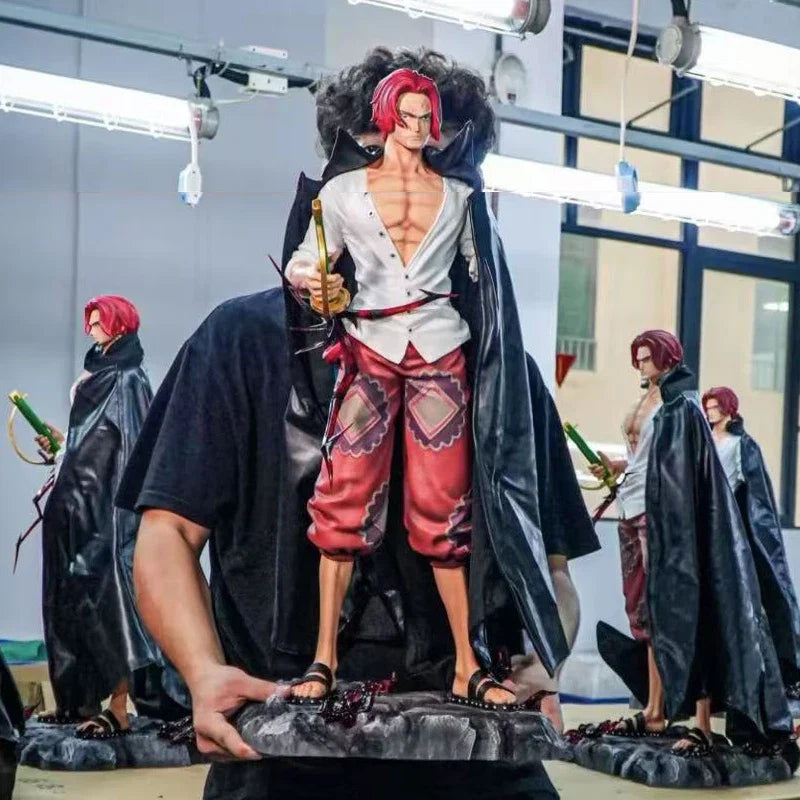 JT Statue One Piece Anime Red Hair Shanks Figure Collectible Table Decor Action Toy Model Playable Gift From Japan Fans Gifts