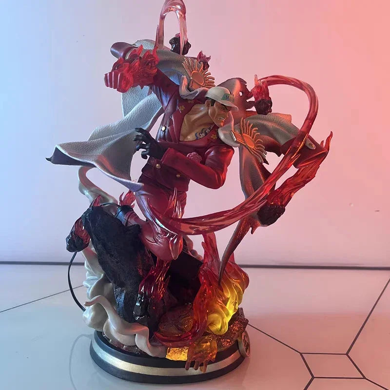 One Piece Anime Figure The 3 Admirals Akainu Sakazuki Battle Ver. Gk Pvc Action Statue Collectible Model Kids Toys Doll Gift