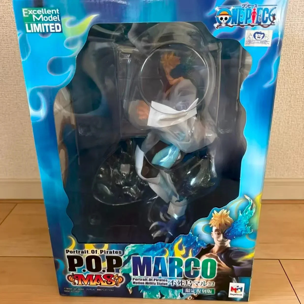 Original MegaHouse Portrait.Of.Pirates ONE PIECE “MAS” Immortal Bird Marco【Limited Replica Version】Anime Characters Model