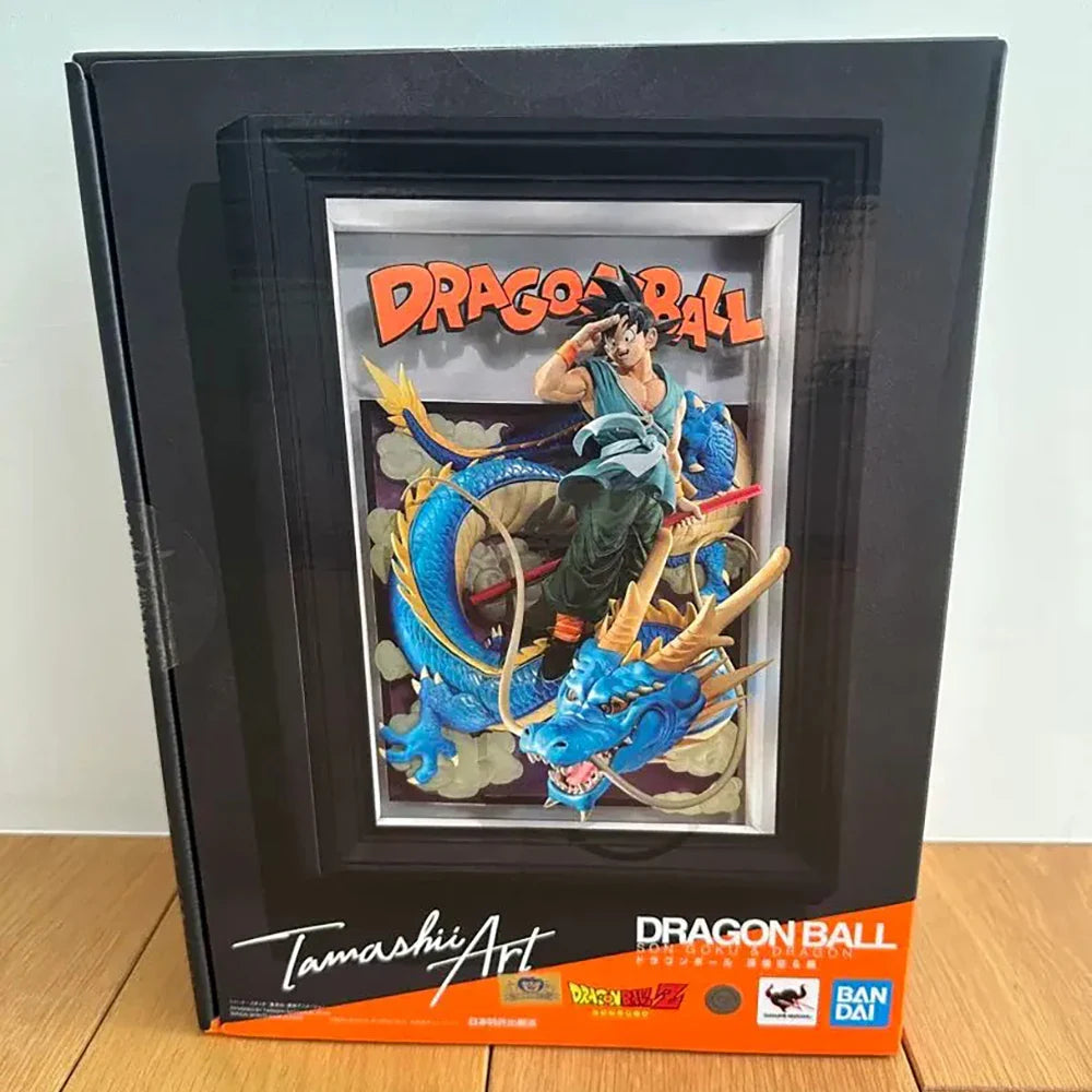 Auf Lager Original BANDAI Tamashii Art DRAGON BALL SON GOKU & DRAGON Anime Figur Actionfigur Boxed Modellspielzeug Weihnachtsgeschenke