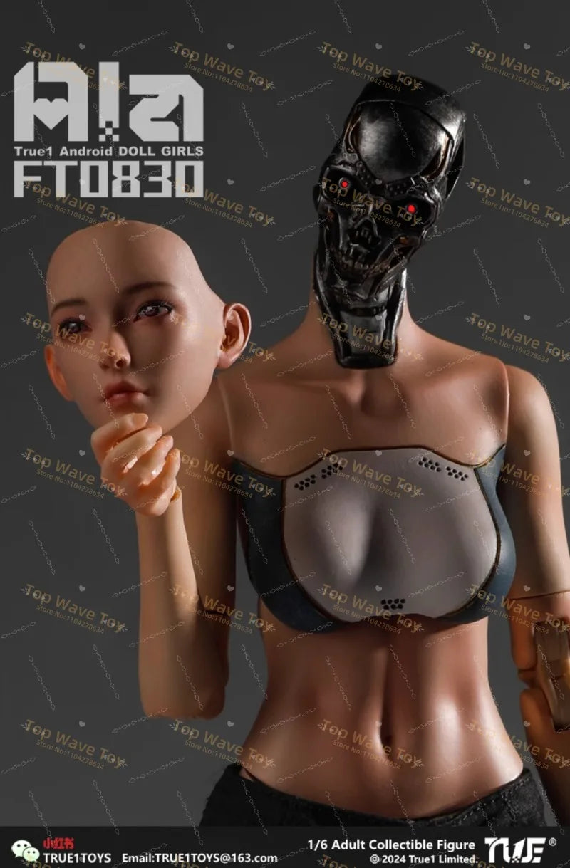 New Stock True1Toys FT0830 1/6 Android Ala Semi-mechanical Action Figure 12'' Female Soldier Full Set Collectible Model Toys