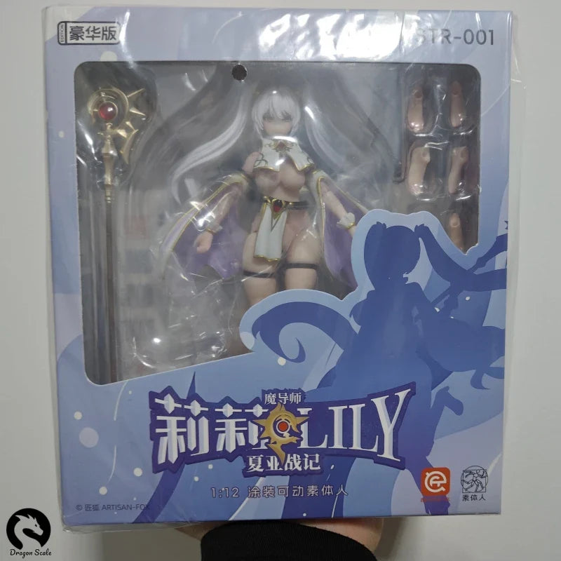 Auf Lager Original 1/12 ARTISAN-FOX Chars War Magister Lily Figur Deluxe Edition Actionfigur Anime 6 Zoll Komplettset Modell Spielzeug