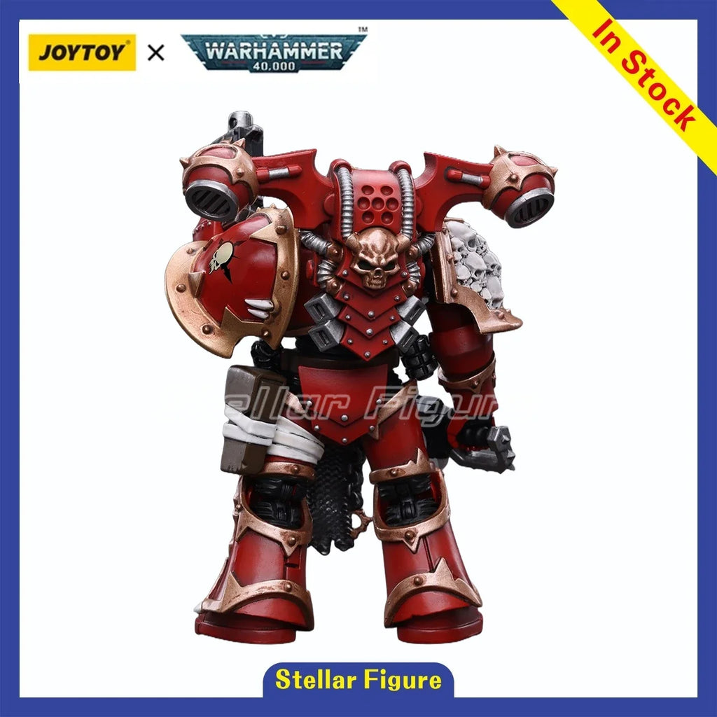 【SF】JOYTOY 1/18 Action Figure Chaos Space Marines Crimson Slaughter Brother Maganar Model Toys Gifts Collection Ornaments
