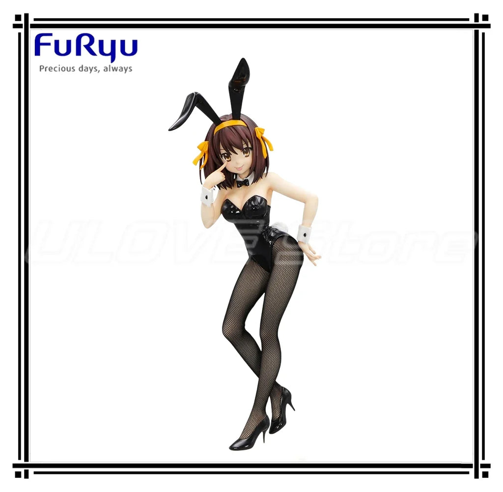 In Stock Original FuRyu BiCute Bunnies Figure The Melancholy of Haruhi Suzumiya Suzumiya Haruhi Animation Figure Model
