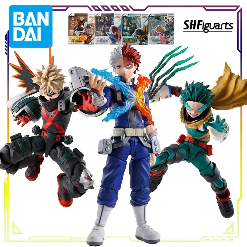 BANDAI Original S.H.Figuarts My Hero Academy Series Green Valley Has Been Out for A Long Time Anime Action Figure Model Toys
