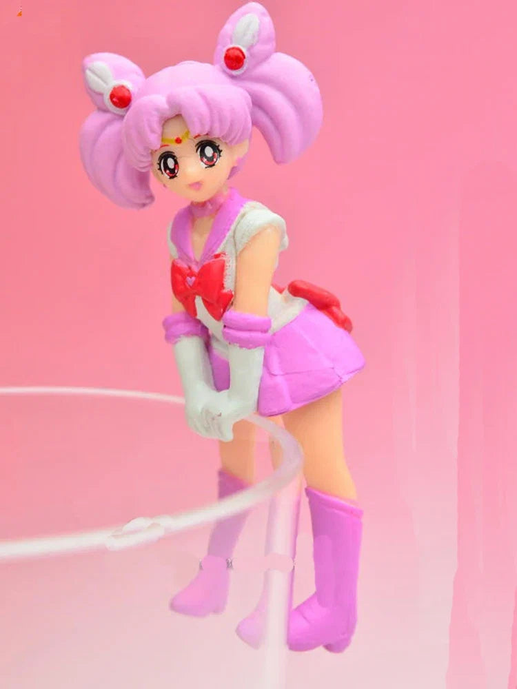 Anime Figure Gacha Sailor Jupiter Capsule Toy Sailor Moon Mercury Mars Meiou Setsuna Pendant Toys Figures Children Gifts