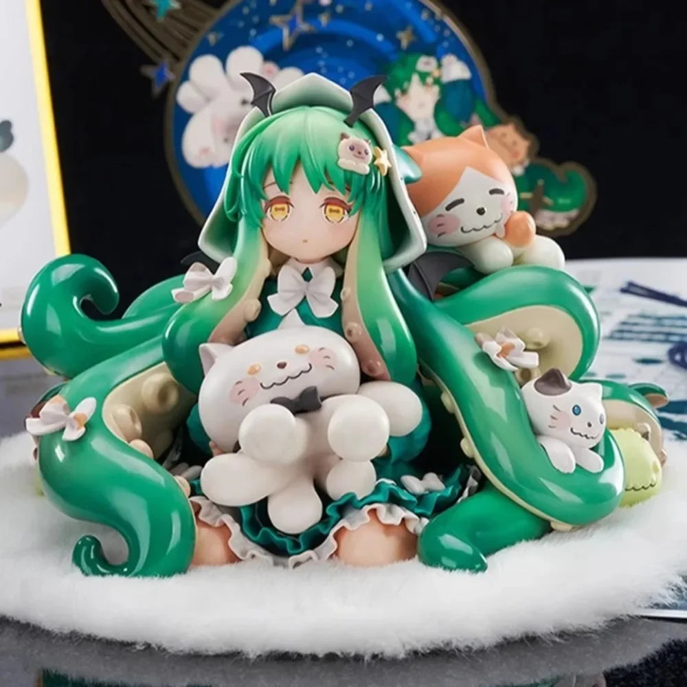 Cthulhu Meowthulhu Pyjama-Party Q-Version Anime-Charaktermodell, abgeleitet aus der Cthulhu-Mythologie, niedliche Katzenform-Deko-Geschenk