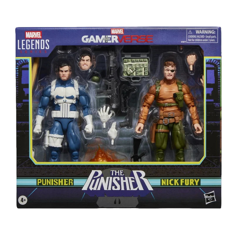 Auf Lager Neu eingetroffen Hasbro MarvelLegends Game Universe Punisher & Nick Fury Set Figuren Sammlung Geschenke