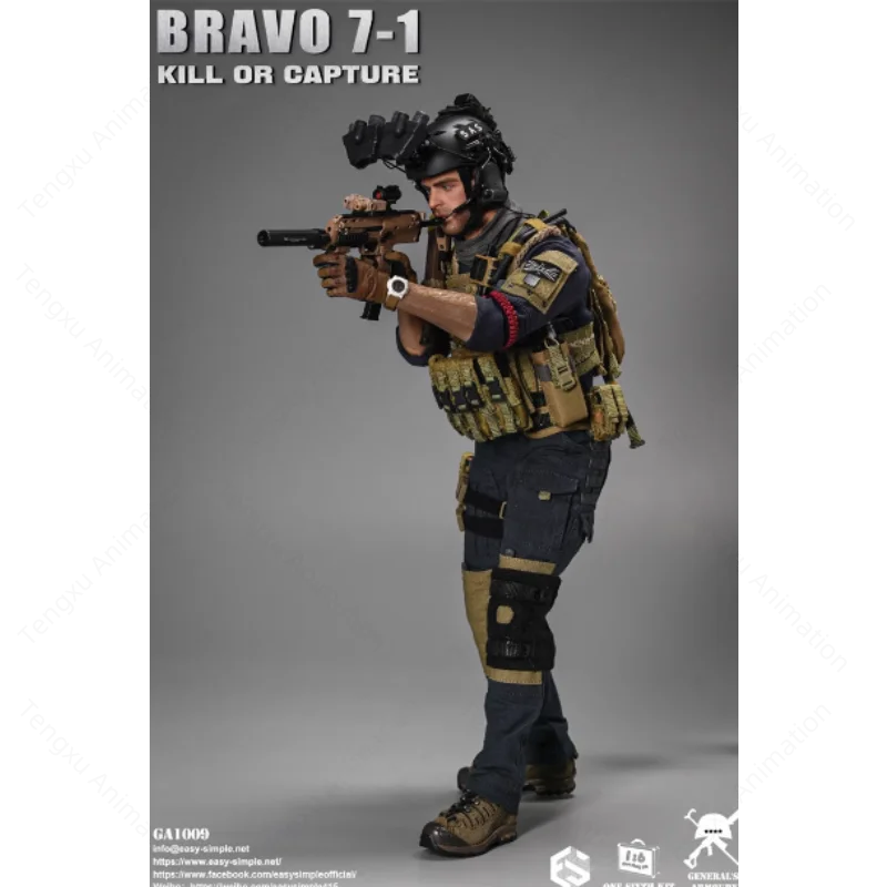 Spot Goods Esay&Simple ES GA1009 1/6 Men Soldier General's Armoury GA1009 BRAVO 7-1 KILL OR CAPTURE 12inch Action Figure Model