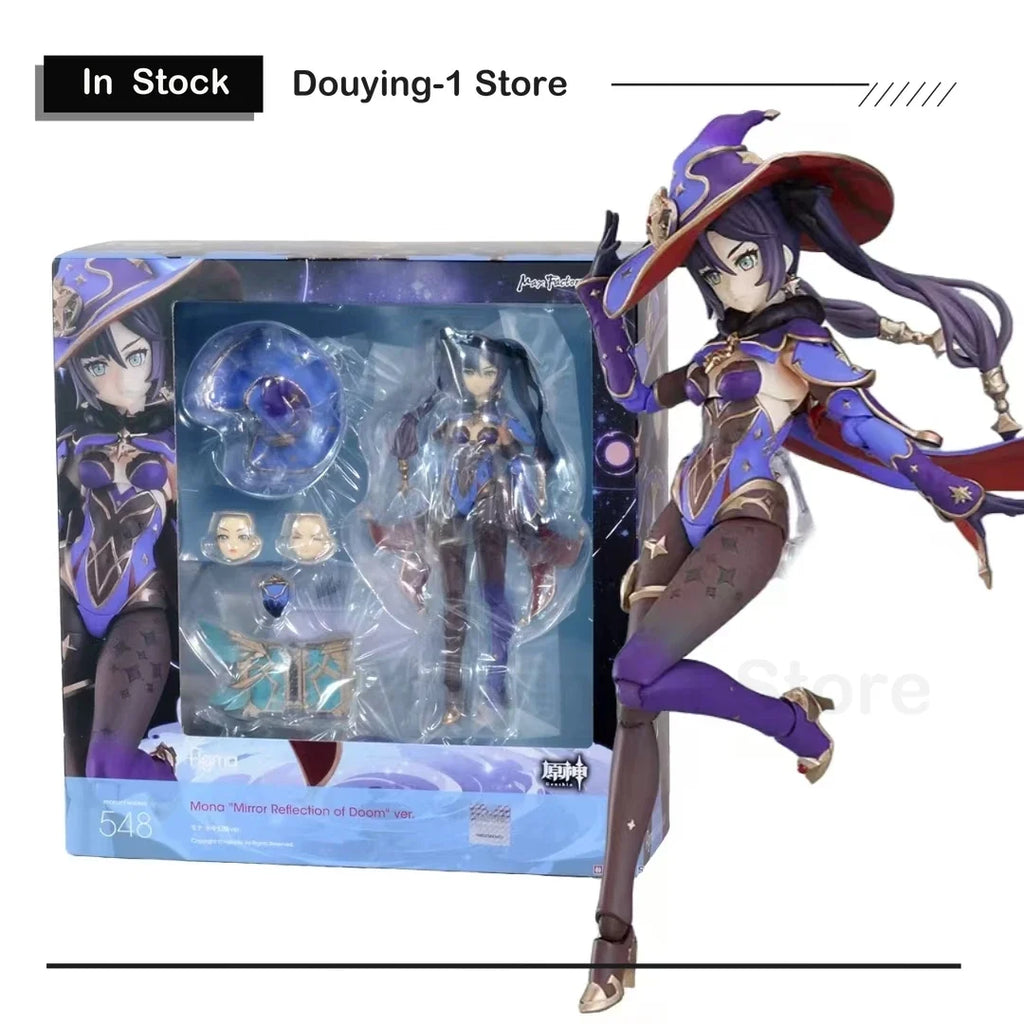 Spot Goods Original Genshin Max Factory Mona "mirror Reflection of Doom" Ver. 548 Action Figure  Assembly Model Toys Collectible