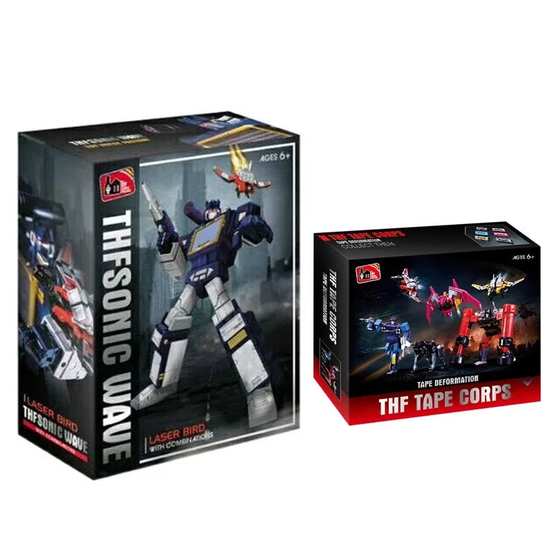THF THF-01J Soundwave 25cm KO MP13 Masterpiece Transformation Action Figure Toy Soundblaster Movie Model Deformation Car Robot