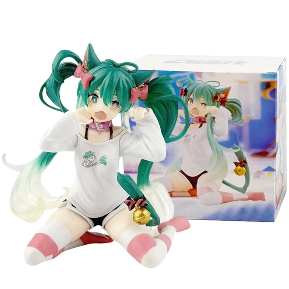 New In Stock Hatsune Miku In A World With Closed Windows Collectible Anime Action Kwaii Miku Figures Model Toys Christmas Gifts