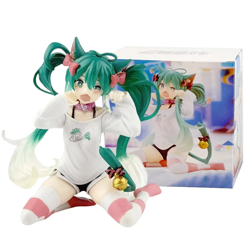 New In Stock Hatsune Miku In A World With Closed Windows Collectible Anime Action Kwaii Miku Figures Model Toys Christmas Gifts