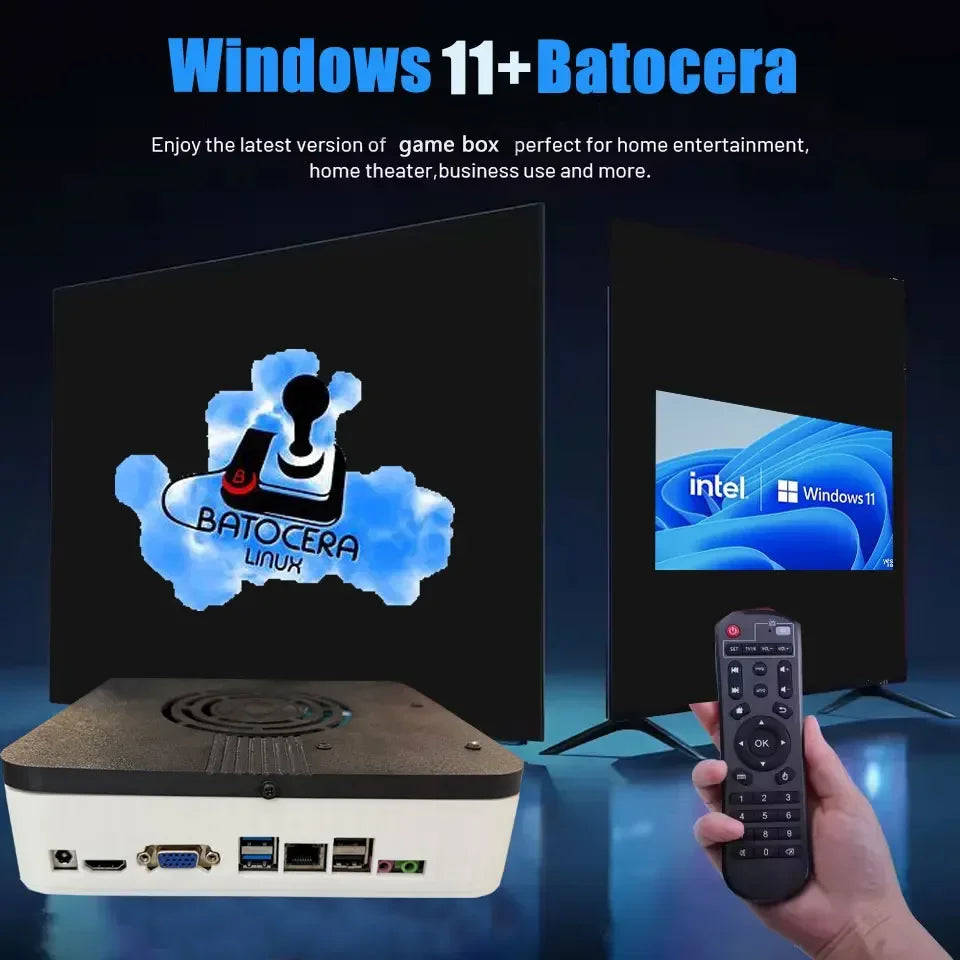 New Super Game Console X3 500G HDD 70000+Games I3-3110M For Wii PS2 N64 PSP GameCube N64 Plug and Play on TV Wireless handle